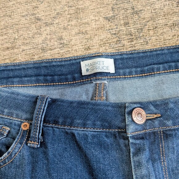 Market & Spruce Zara Stretch Vintage Wide Leg Jean, size 16, Indigo - Picture 2 of 3